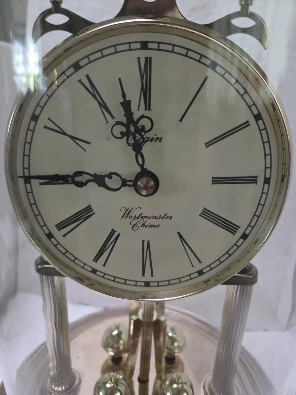 Classic Gold Anniversary Dome Clock -12
